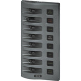 Blue Sea Systems WeatherDeck Waterproof Fuse Panel, 12V DC, IP67, ATO/ATC, Gray Panel — Quality Boat Parts