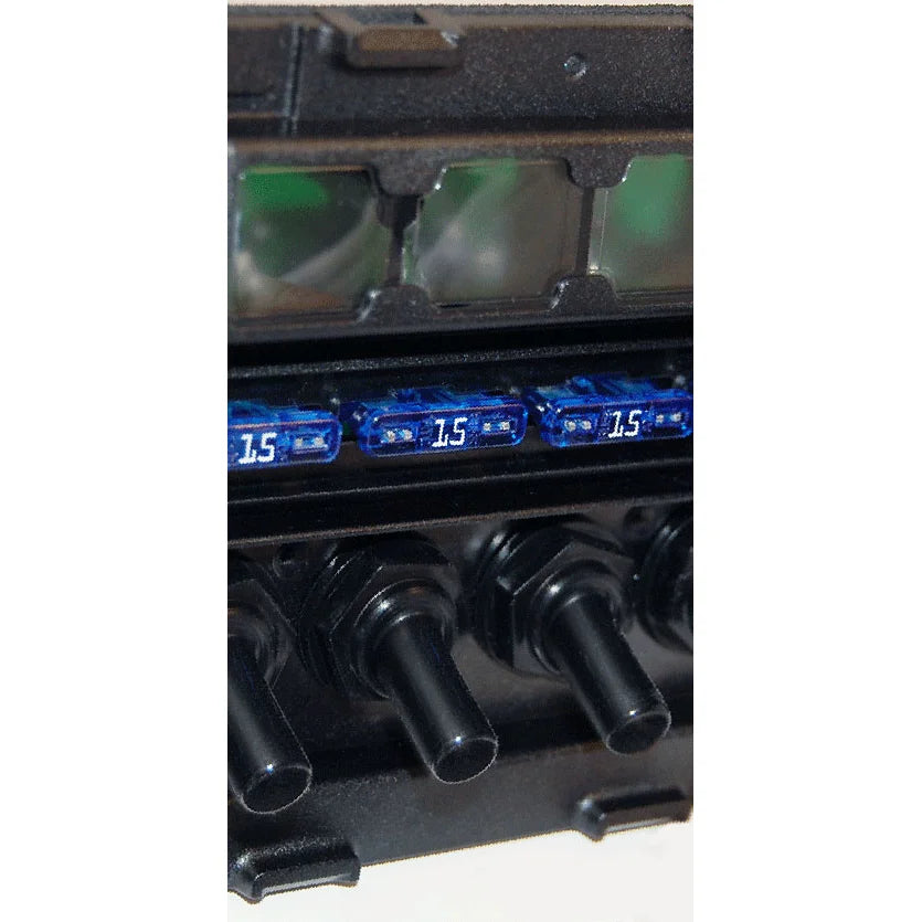 Blue Sea Systems WeatherDeck Waterproof Fuse Panel, 12V DC, IP67, ATO/ATC, Gray Panel — Quality Boat Parts