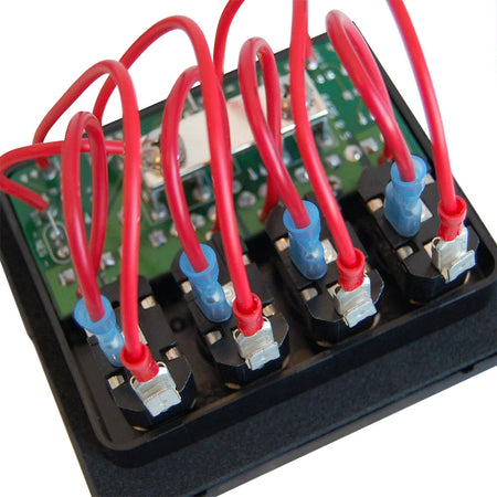 Blue Sea Systems WeatherDeck Waterproof Fuse Panel, 12V DC, IP67, ATO/ATC, Gray Panel — Quality Boat Parts