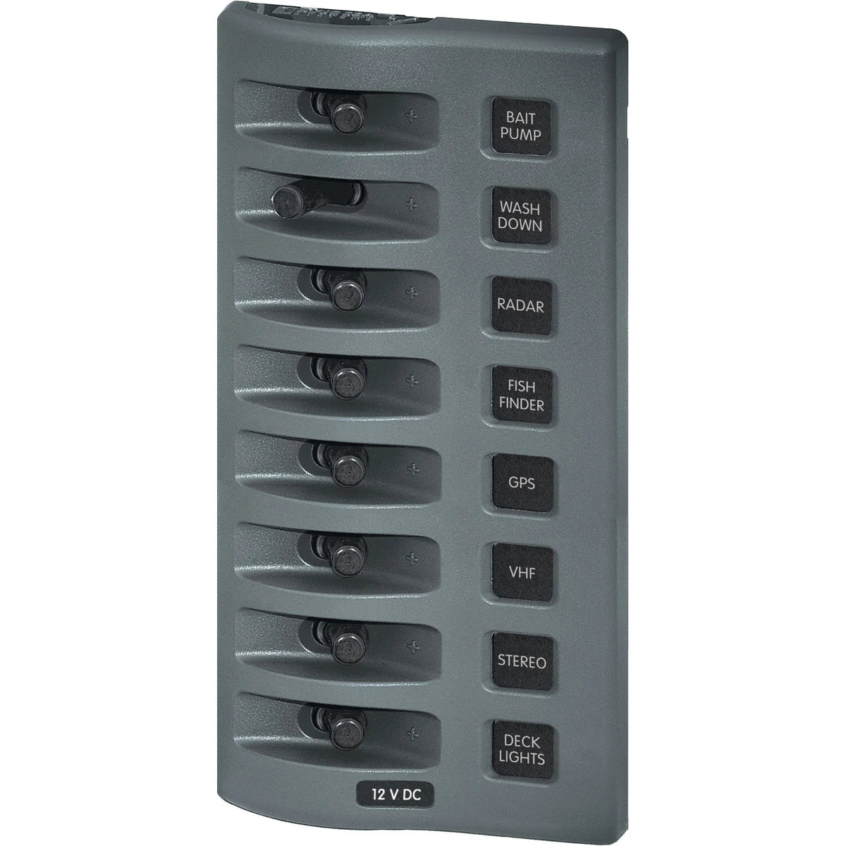 Blue Sea Systems WeatherDeck Waterproof Switch Only Panel, 12V/24V DC, IP67, 15A per Circuit — Quality Boat Parts