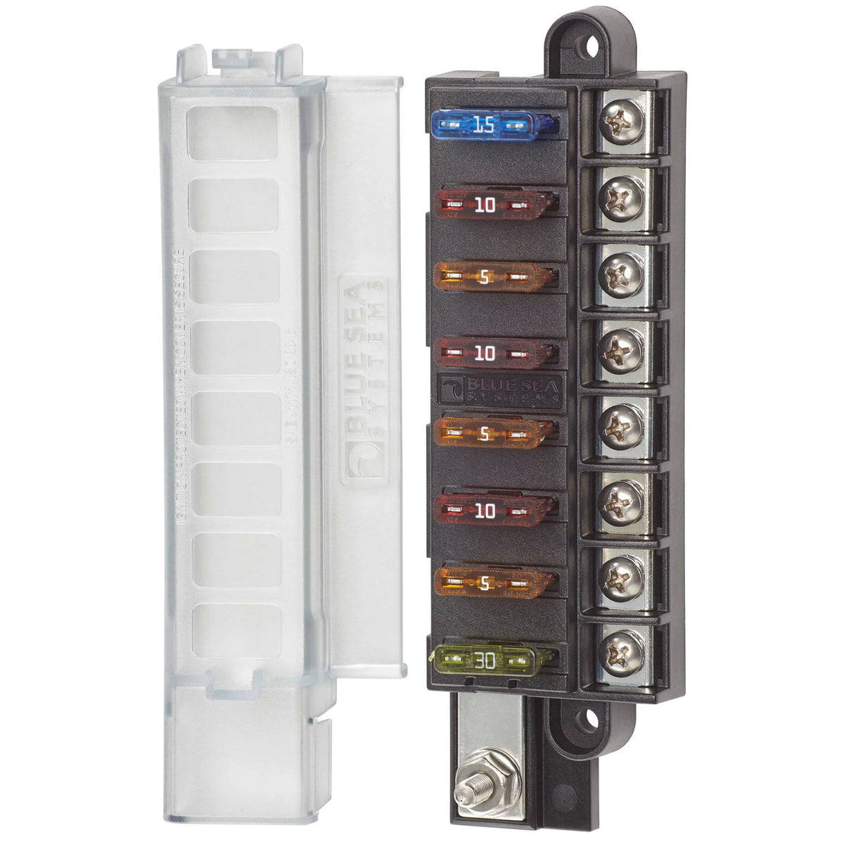 Blue Sea Systems ST Blade Compact Fuse Block, 100A, 32V DC, ATO/ATC — Quality Boat Parts