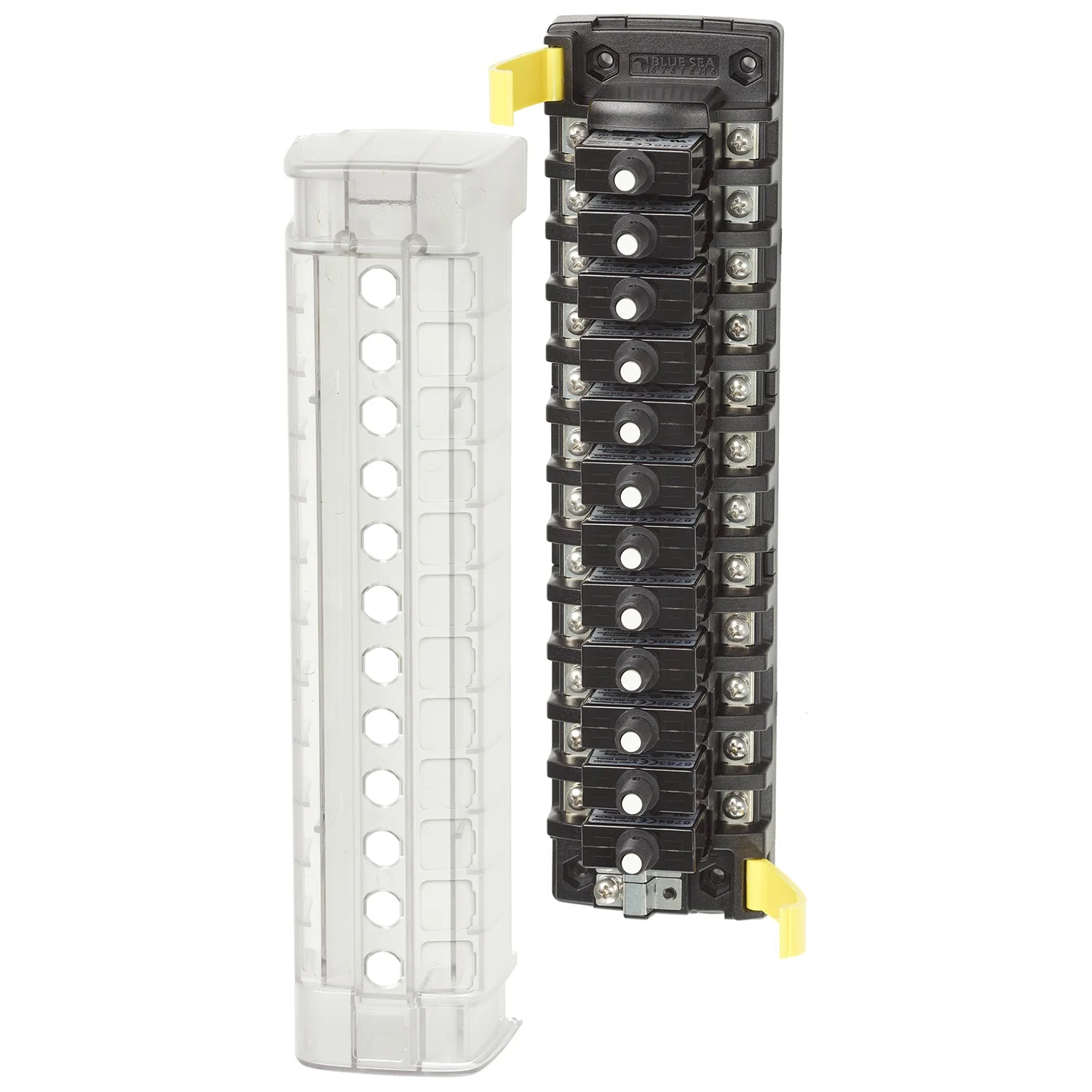 Blue Sea Systems ST CLB Circuit Breaker Block, 32V DC, Surface Mount, Tin-Plated Copper Busses — Quality Boat Parts