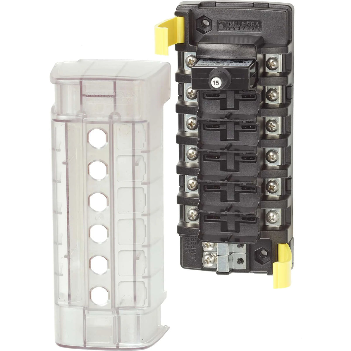 Blue Sea Systems ST CLB Circuit Breaker Block, 32V DC, Surface Mount, Tin-Plated Copper Busses — Quality Boat Parts