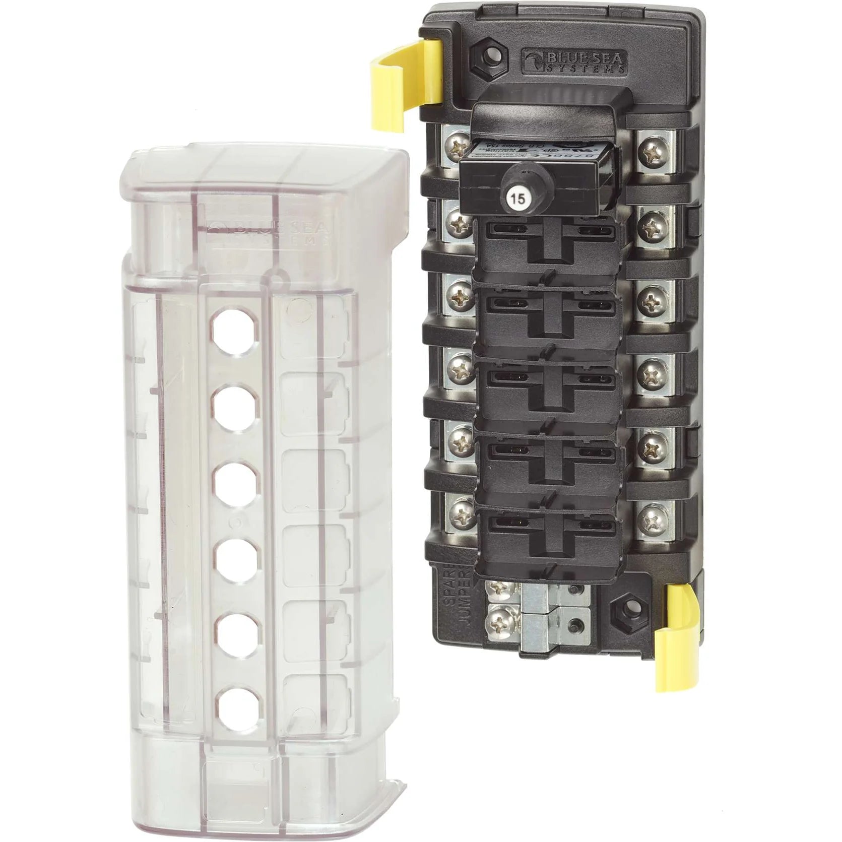 Blue Sea Systems ST CLB Circuit Breaker Block, 32V DC, Surface Mount, Tin-Plated Copper Busses — Quality Boat Parts