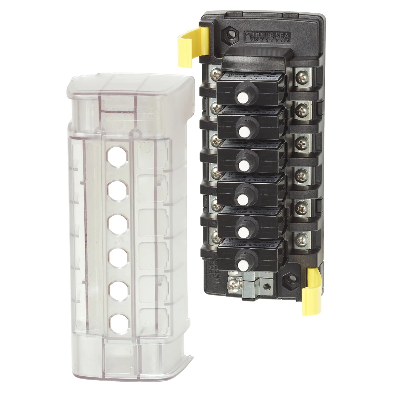 Blue Sea Systems ST CLB Circuit Breaker Block, 32V DC, Surface Mount, Tin-Plated Copper Busses — Quality Boat Parts