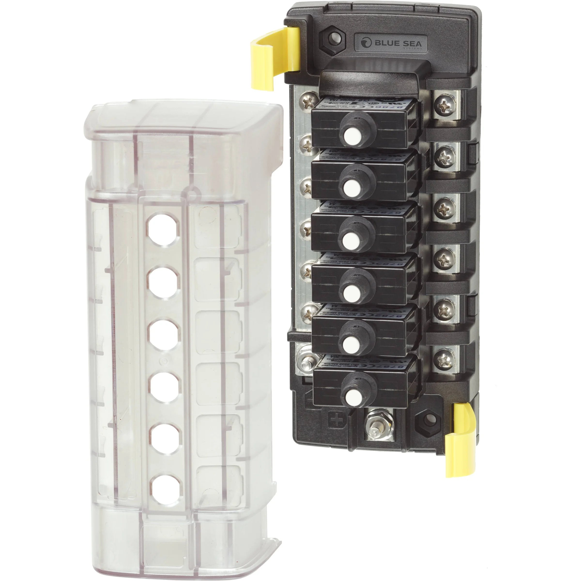 Blue Sea Systems ST CLB Circuit Breaker Block, 32V DC, Surface Mount, Tin-Plated Copper Busses — Quality Boat Parts