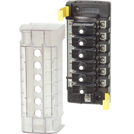 Blue Sea Systems ST CLB Circuit Breaker Block, 32V DC, Surface Mount, Tin-Plated Copper Busses — Quality Boat Parts
