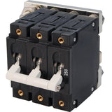 Blue Sea Systems C-Series White Toggle Circuit Breaker, Triple Pole, Magnetic Hydraulic Trip Free, 65V DC — Quality Boat Parts