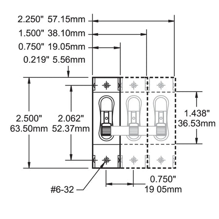 Blue Sea Systems C-Series White Toggle Circuit Breaker, Triple Pole, Magnetic Hydraulic Trip Free, 65V DC — Quality Boat Parts