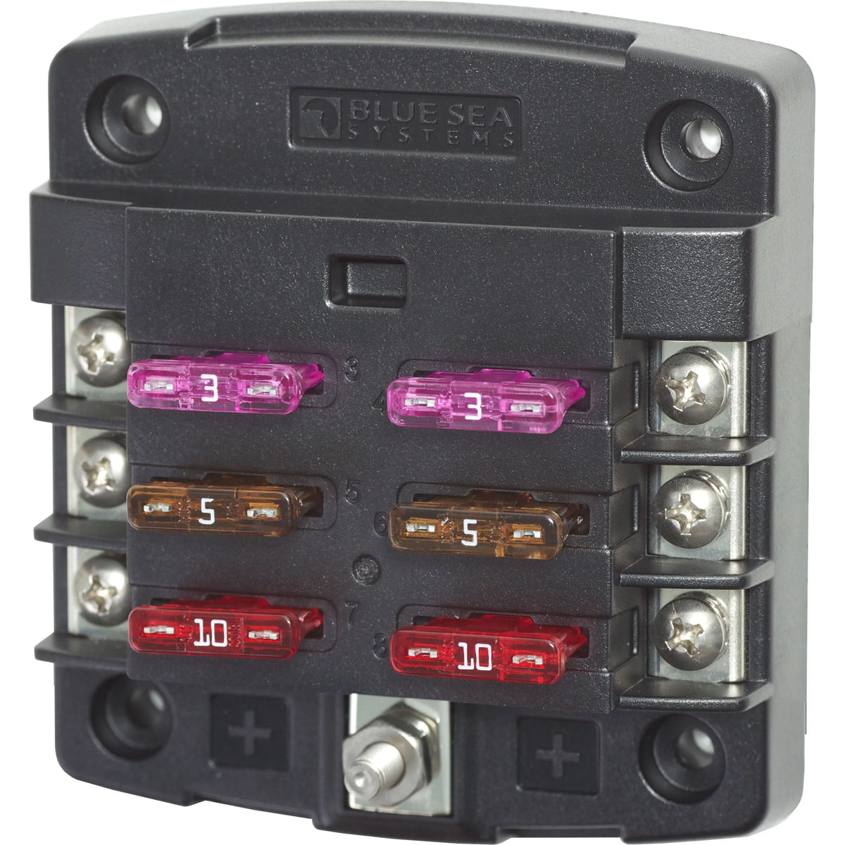 Blue Sea Systems ST Blade Fuse Block, ATO/ATC, 32V DC, Screw Terminal — Quality Boat Parts