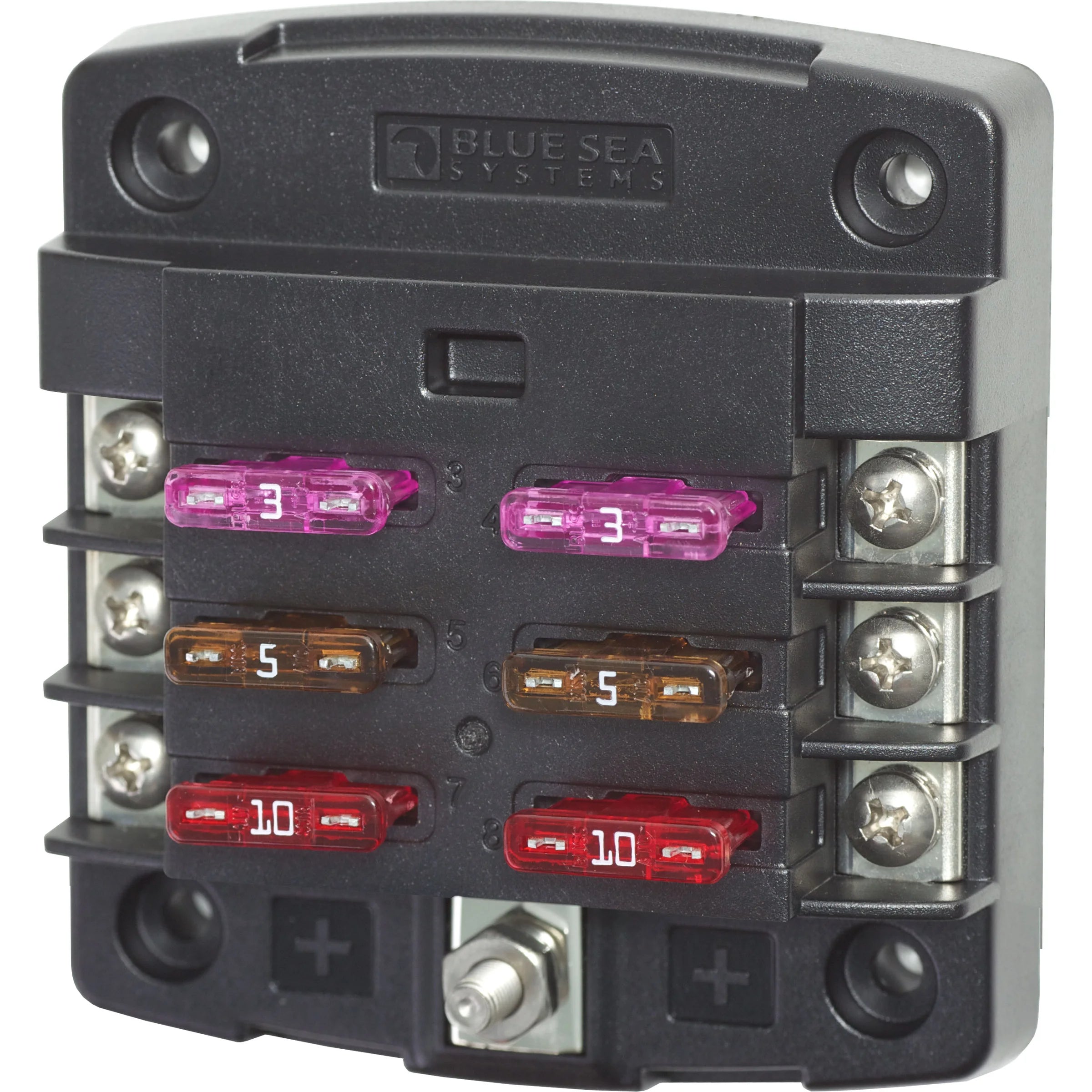 Blue Sea Systems ST Blade Fuse Block, ATO/ATC, 32V DC, Screw Terminal — Quality Boat Parts