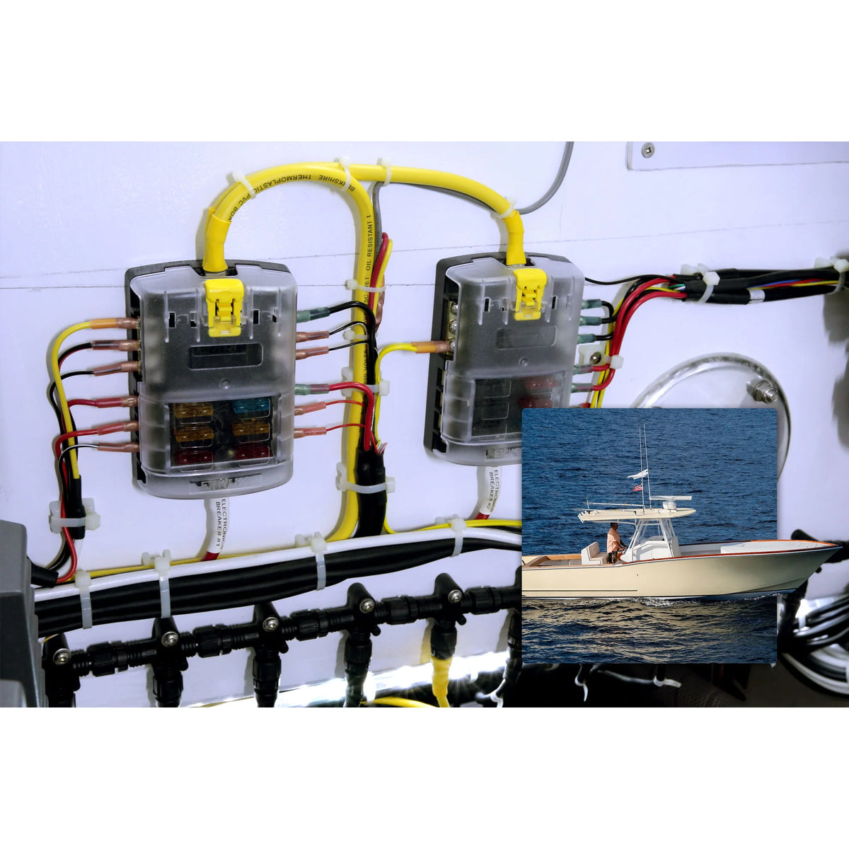 Blue Sea Systems ST Blade Fuse Block, ATO/ATC, 32V DC, Screw Terminal — Quality Boat Parts