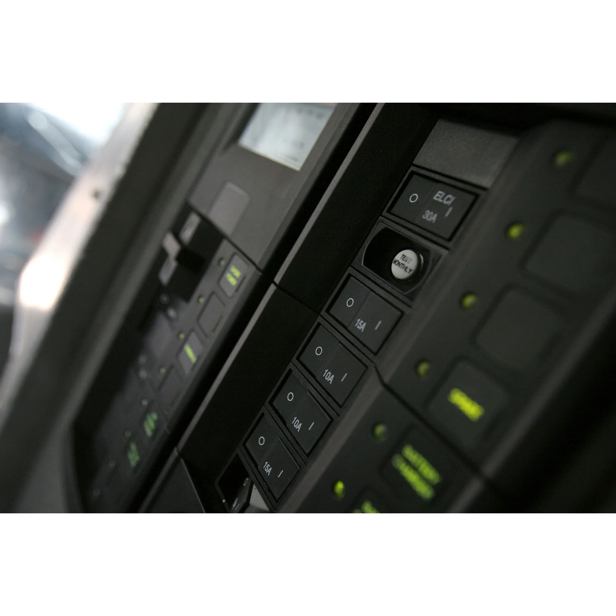 Blue Sea Systems Residual Current Circuit Breaker, Flat Rocker, Magnetic Hydraulic, Front Panel Mount — Quality Boat Parts