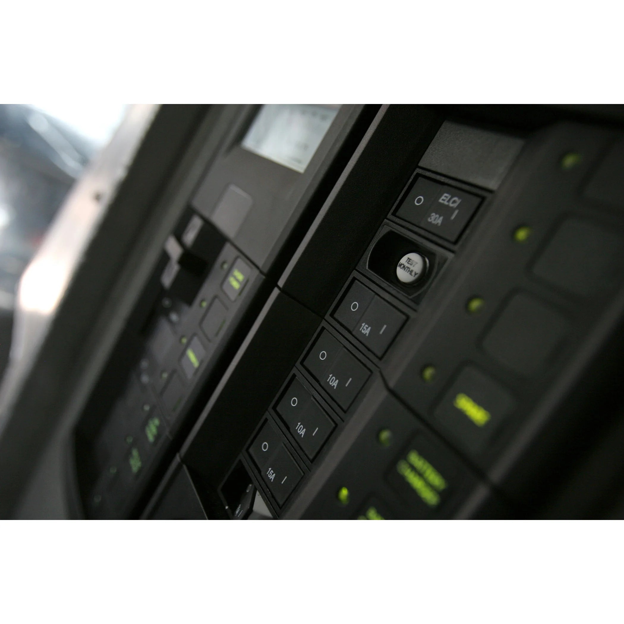 Blue Sea Systems Residual Current Circuit Breaker, Flat Rocker, Magnetic Hydraulic, Front Panel Mount — Quality Boat Parts