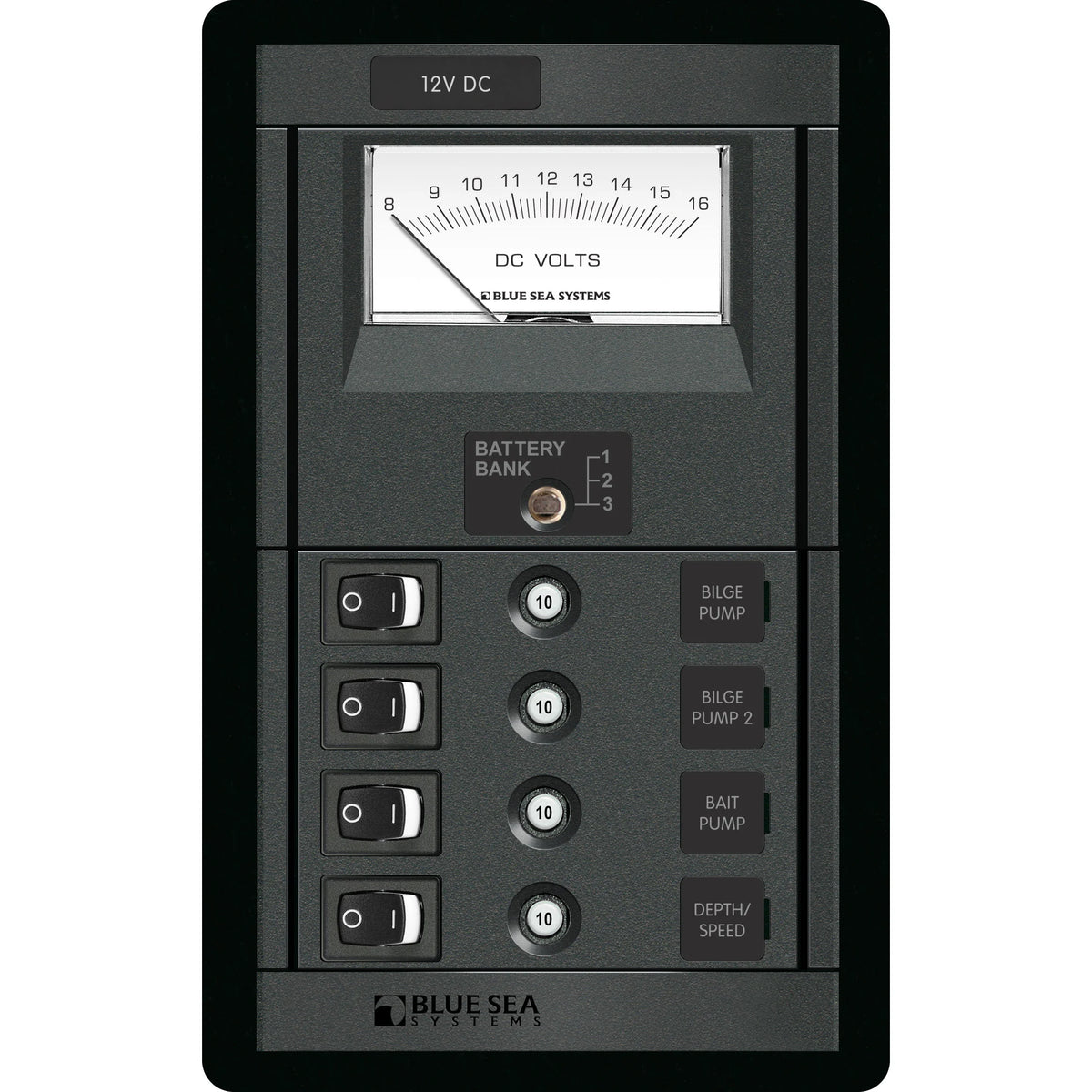 Blue Sea Systems 360 Series Switch CLB Panel, 12V DC — Quality Boat Parts