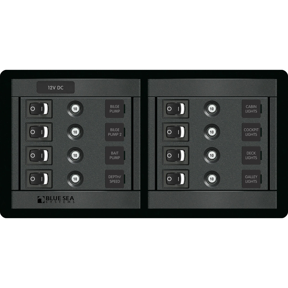 Blue Sea Systems 360 Series Switch CLB Panel, 12V DC — Quality Boat Parts