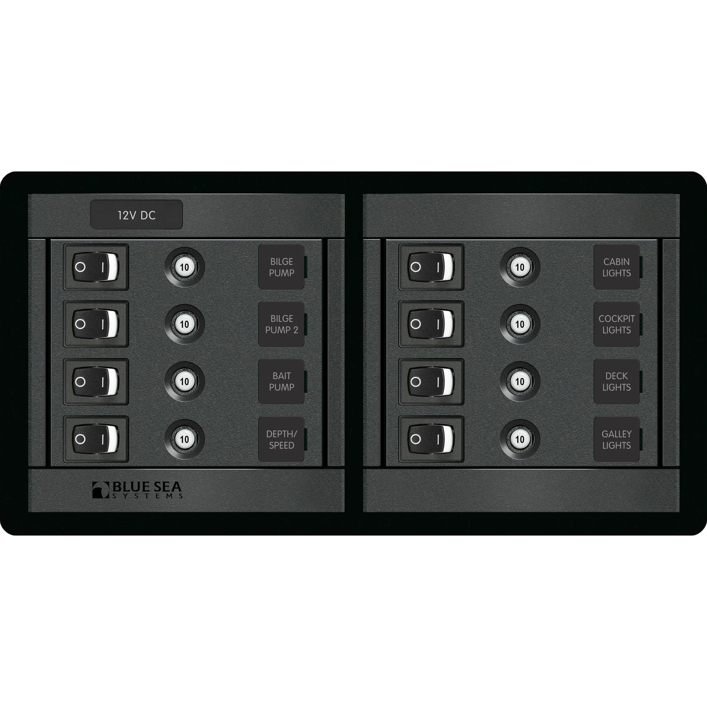 Blue Sea Systems 360 Series Switch CLB Panel, 12V DC — Quality Boat Parts