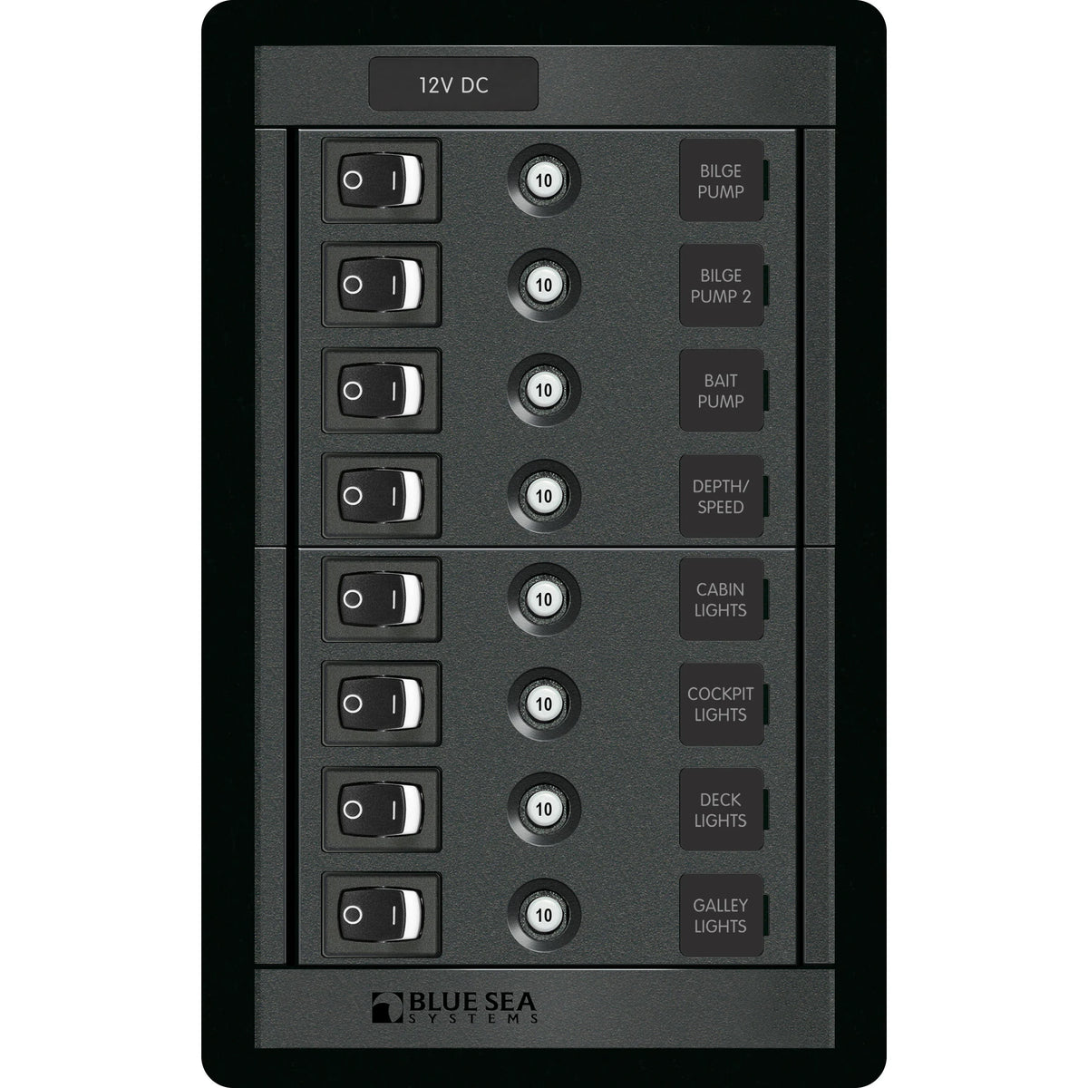Blue Sea Systems 360 Series Switch CLB Panel, 12V DC — Quality Boat Parts