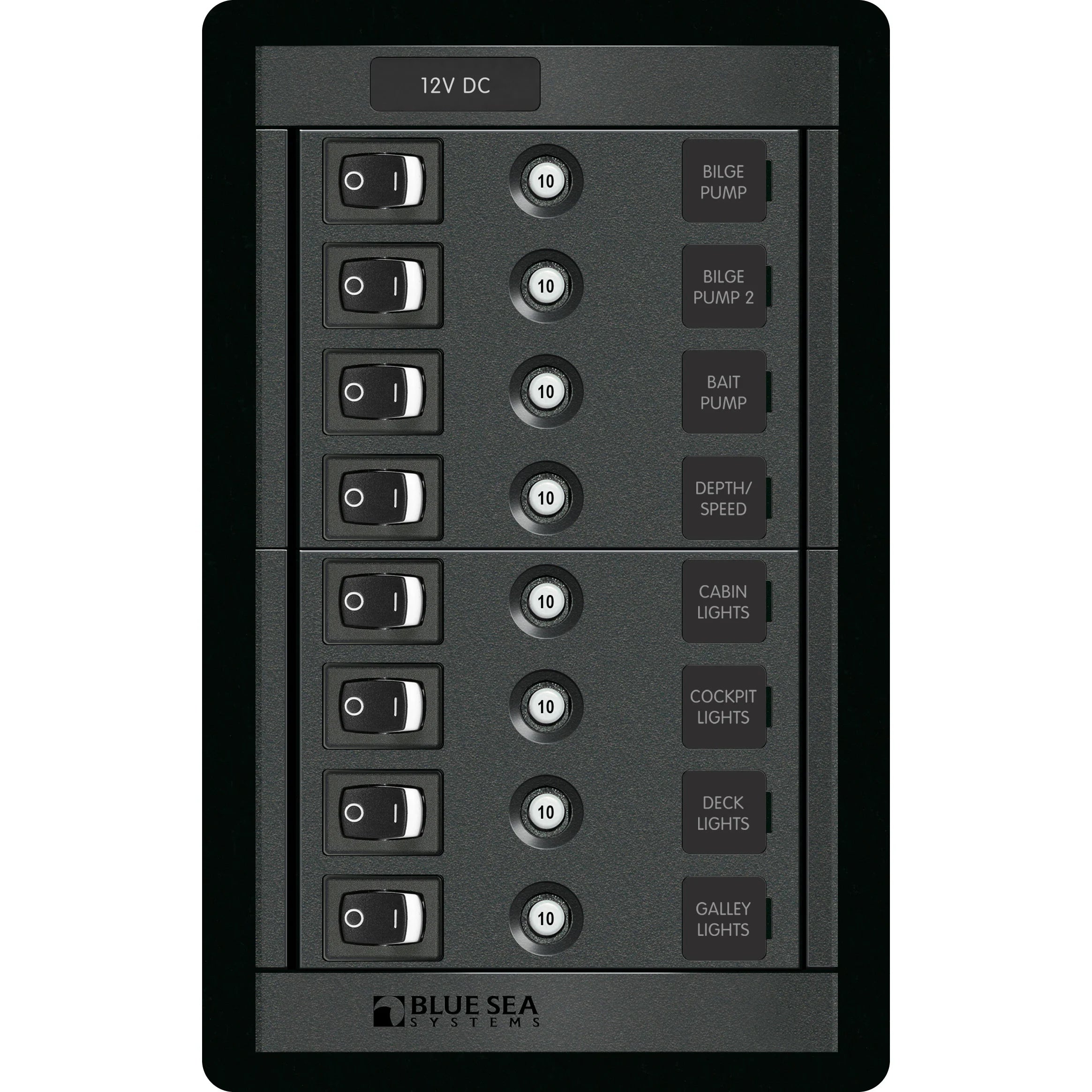 Blue Sea Systems 360 Series Switch CLB Panel, 12V DC — Quality Boat Parts