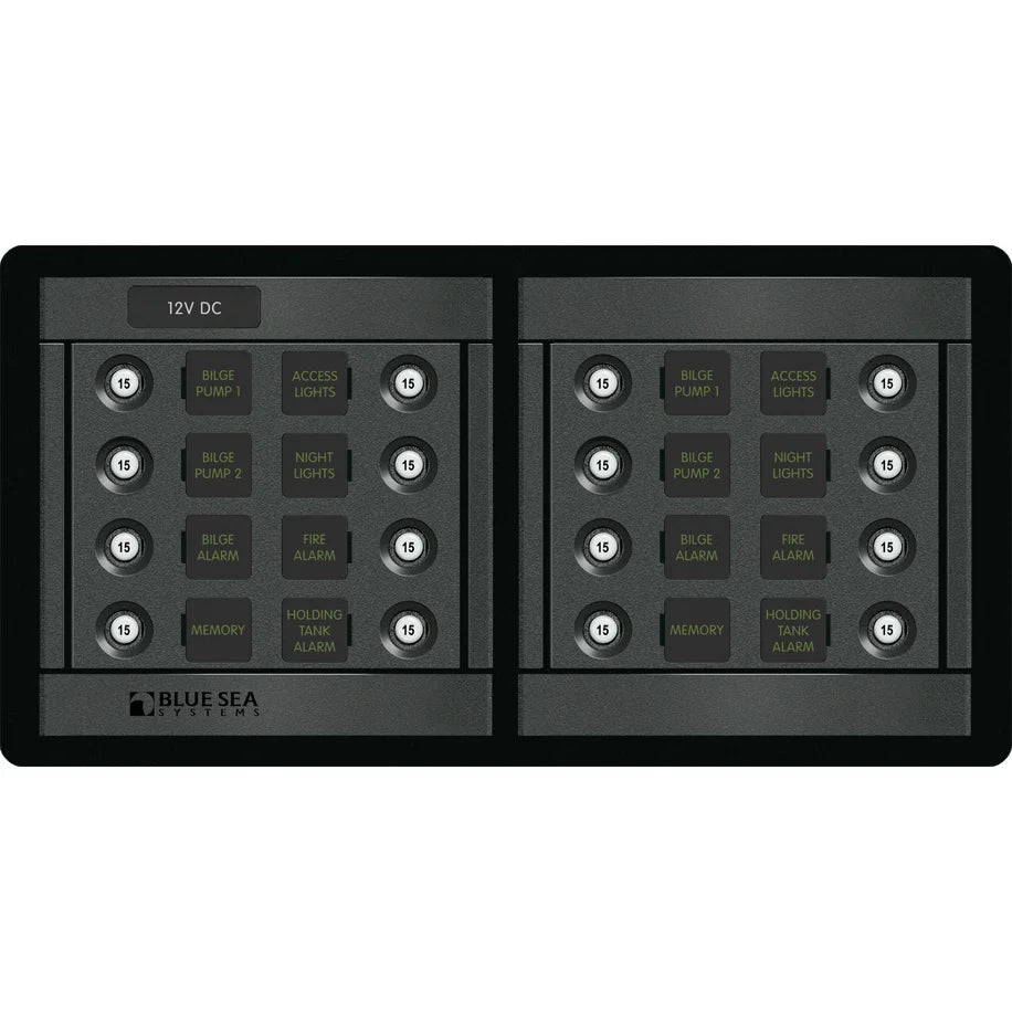 Blue Sea Systems 360 Series DC CLB Circuit Breaker Panel, 12/24V DC — Quality Boat Parts