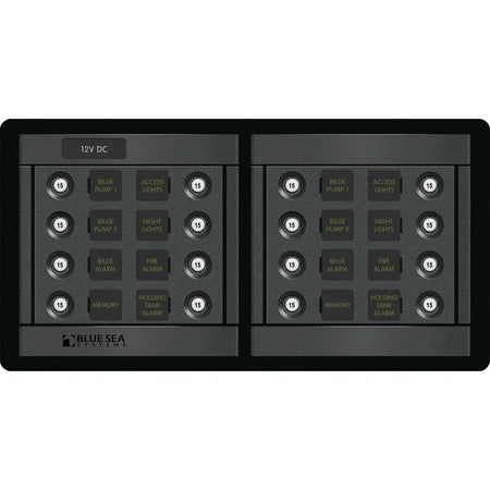 Blue Sea Systems 360 Series DC CLB Circuit Breaker Panel, 12/24V DC — Quality Boat Parts