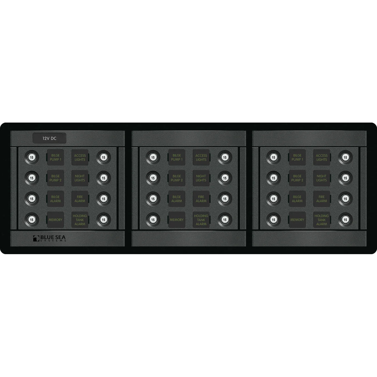 Blue Sea Systems 360 Series DC CLB Circuit Breaker Panel, 12/24V DC — Quality Boat Parts