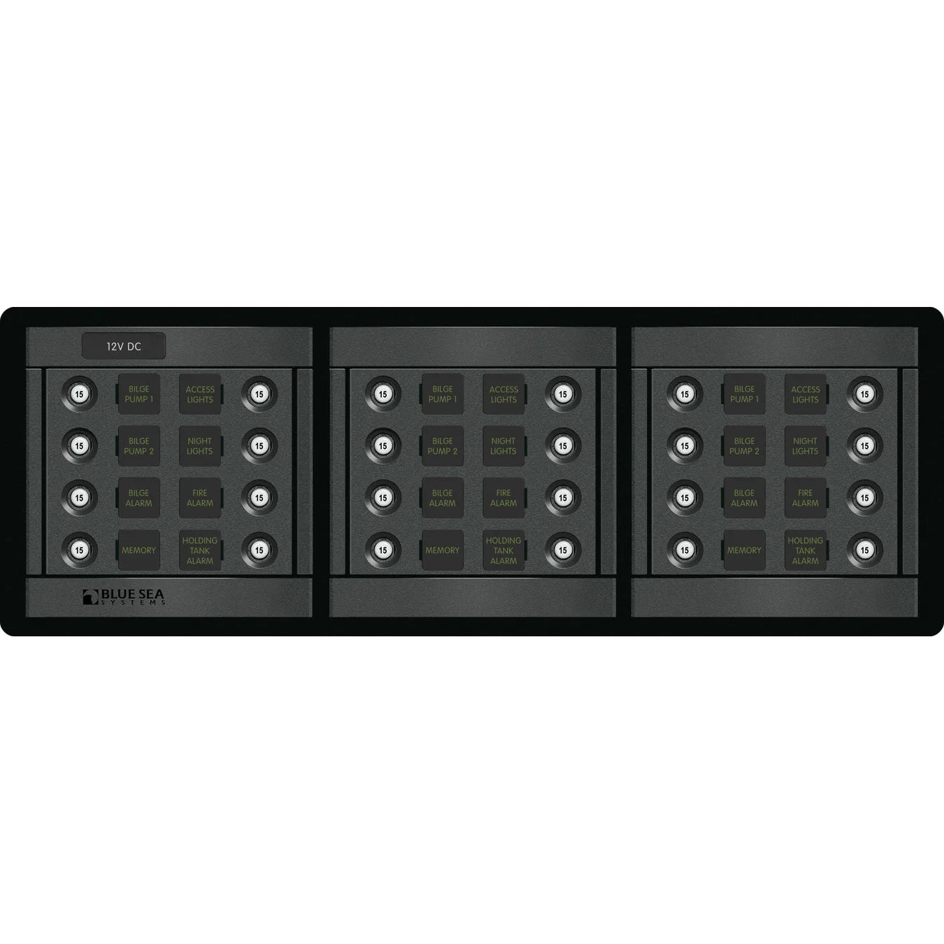 Blue Sea Systems 360 Series DC CLB Circuit Breaker Panel, 12/24V DC — Quality Boat Parts