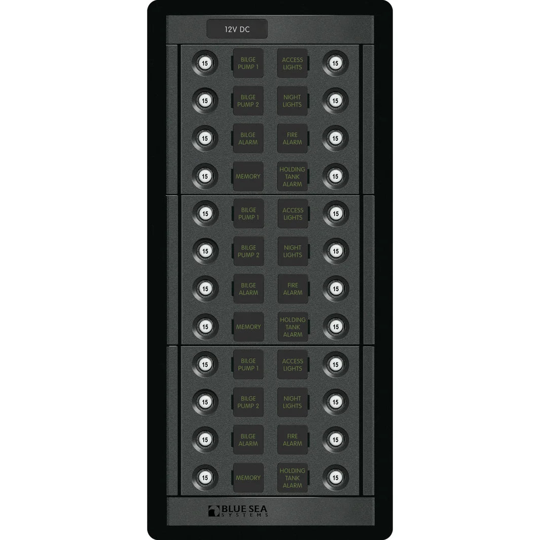 Blue Sea Systems 360 Series DC CLB Circuit Breaker Panel, 12/24V DC — Quality Boat Parts