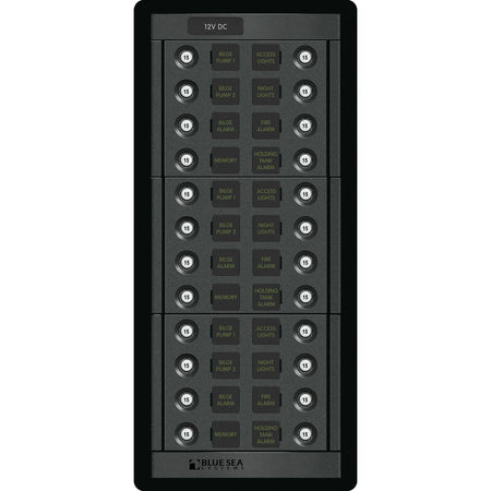 Blue Sea Systems 360 Series DC CLB Circuit Breaker Panel, 12/24V DC — Quality Boat Parts