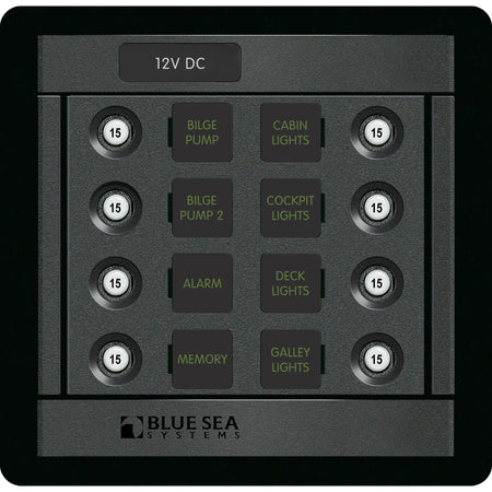 Blue Sea Systems 360 Series DC CLB Circuit Breaker Panel, 12/24V DC — Quality Boat Parts