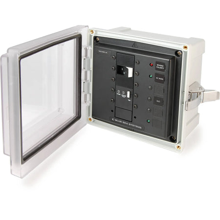 Blue Sea Systems SMS Surface Mount System Panel Enclosure, IP66, Glass-Filled Polycarbonate, Clear Cover, 6 x 6 x 4 in — Quality Boat Parts