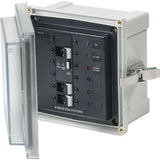 Blue Sea Systems SMS Surface Mount System Panel Enclosure, IP66, Glass-Filled Polycarbonate, Clear Cover, 6 x 6 x 4 in — Quality Boat Parts