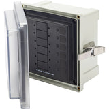 Blue Sea Systems SMS Surface Mount System Panel Enclosure, IP66, Glass-Filled Polycarbonate, Clear Cover, 6 x 6 x 4 in — Quality Boat Parts