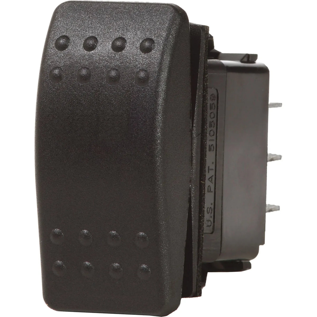 Blue Sea Systems Contura II Rocker Switch, Black Actuator, 20A @ 12V, 15A @ 24V — Quality Boat Parts