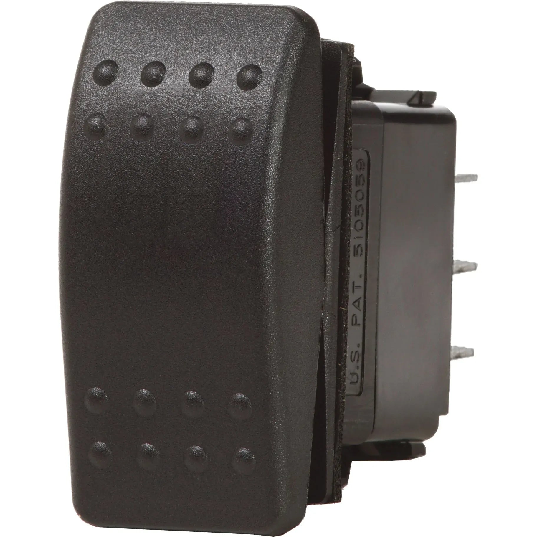 Blue Sea Systems Contura II Rocker Switch, Black Actuator, 20A @ 12V, 15A @ 24V — Quality Boat Parts