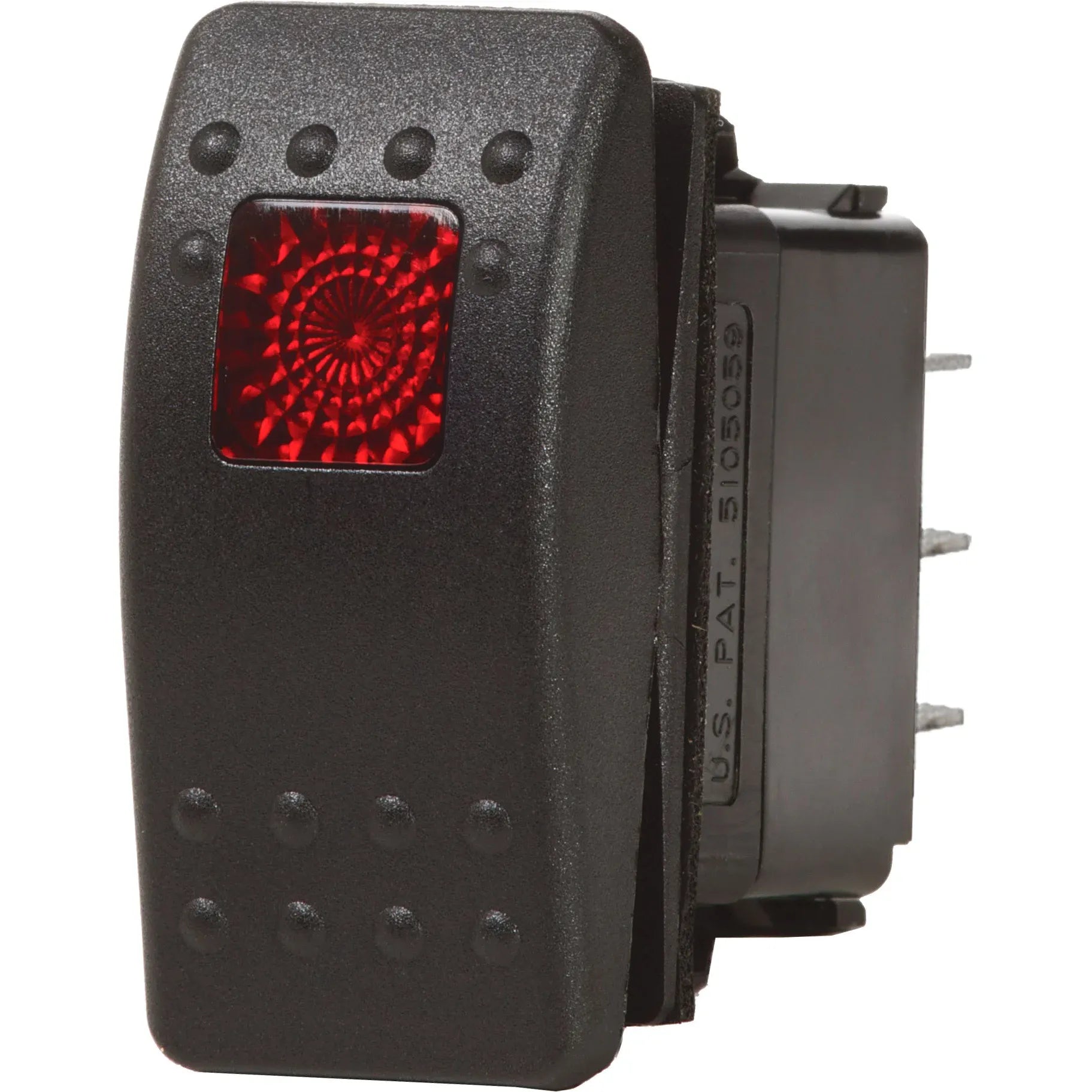 Blue Sea Systems Contura II Rocker Switch, Black Actuator, 20A @ 12V, 15A @ 24V — Quality Boat Parts