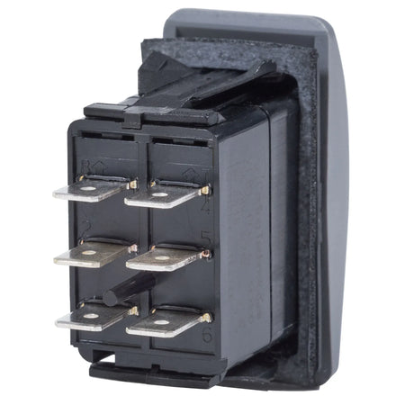 Blue Sea Systems Contura II Rocker Switch, Black Actuator, 20A @ 12V, 15A @ 24V — Quality Boat Parts
