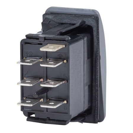 Blue Sea Systems Contura II Rocker Switch, Black Actuator, 20A @ 12V, 15A @ 24V — Quality Boat Parts