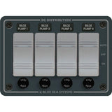 Blue Sea Systems Contura Bilge Pump Control DC Panel, 12/24V, Water-Resistant, 45A, 15A AGC Fuses — Quality Boat Parts