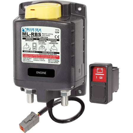 Blue Sea Systems ML-RBS Remote Battery Switch, 500A, Manual Control, Auto-Release — Quality Boat Parts