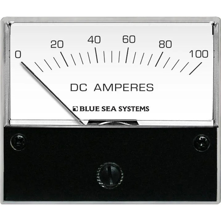 Blue Sea Systems DC Analog Ammeter, 2.75 in Face, 12V/24V DC Backlight — Quality Boat Parts