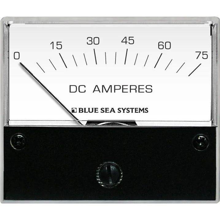 Blue Sea Systems DC Analog Ammeter, 2.75 in Face, 12V/24V DC Backlight — Quality Boat Parts