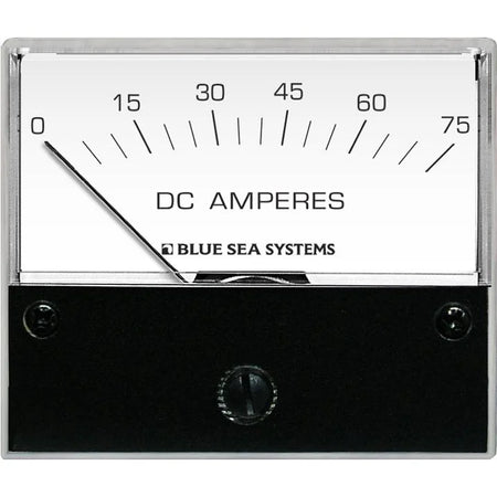 Blue Sea Systems DC Analog Ammeter, 2.75 in Face, 12V/24V DC Backlight — Quality Boat Parts
