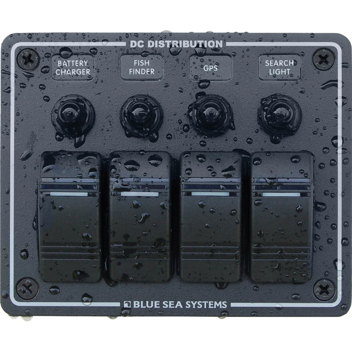 Blue Sea Systems Contura Water Resistant DC Circuit Breaker Panel, 12/24V, IP66 — Quality Boat Parts