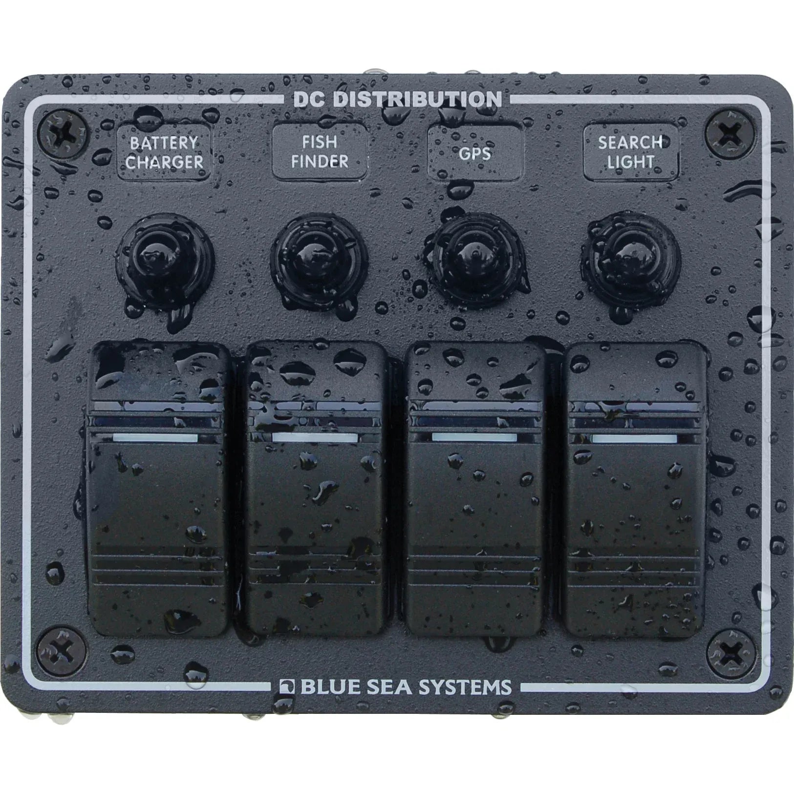 Blue Sea Systems Contura Water Resistant DC Circuit Breaker Panel, 12/24V, IP66 — Quality Boat Parts