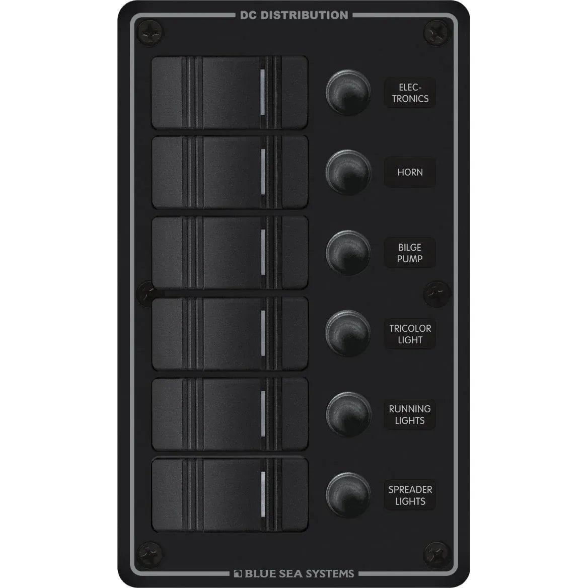 Blue Sea Systems Contura Water Resistant DC Circuit Breaker Panel, 12/24V, IP66 — Quality Boat Parts
