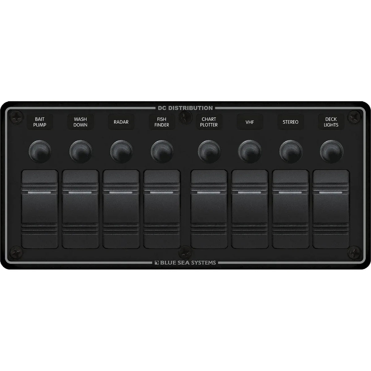 Blue Sea Systems Contura Water Resistant DC Circuit Breaker Panel, 12/24V, IP66 — Quality Boat Parts