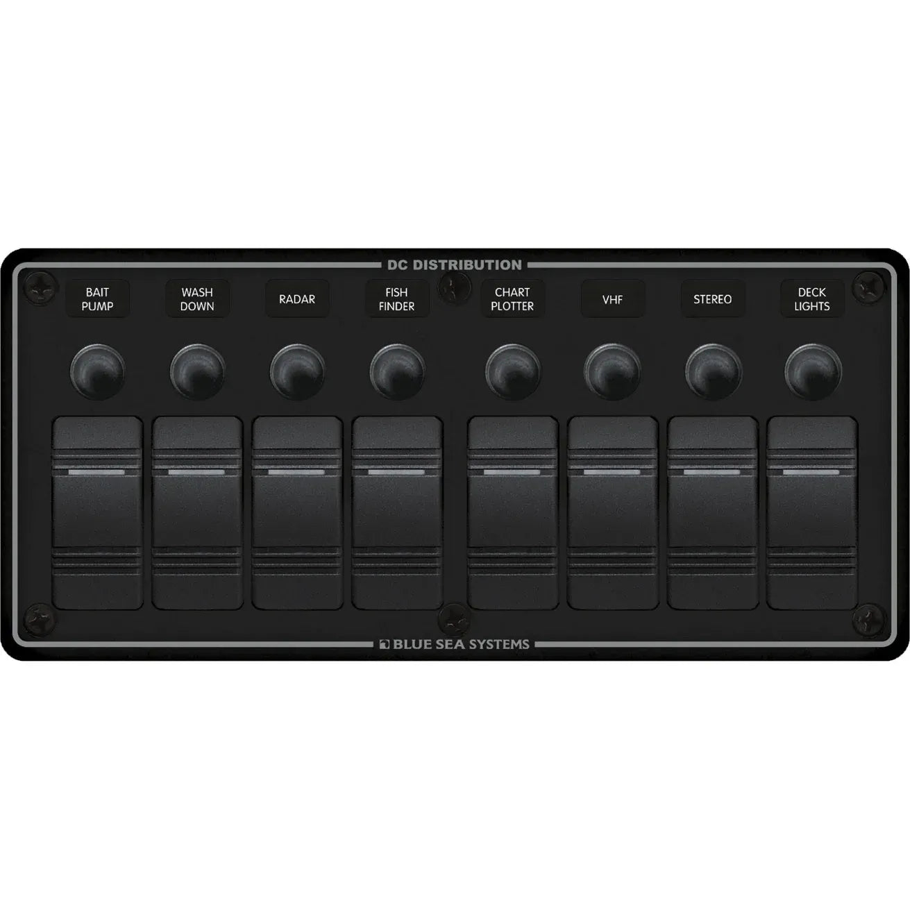 Blue Sea Systems Contura Water Resistant DC Circuit Breaker Panel, 12/24V, IP66 — Quality Boat Parts