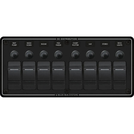 Blue Sea Systems Contura Water Resistant DC Circuit Breaker Panel, 12/24V, IP66 — Quality Boat Parts