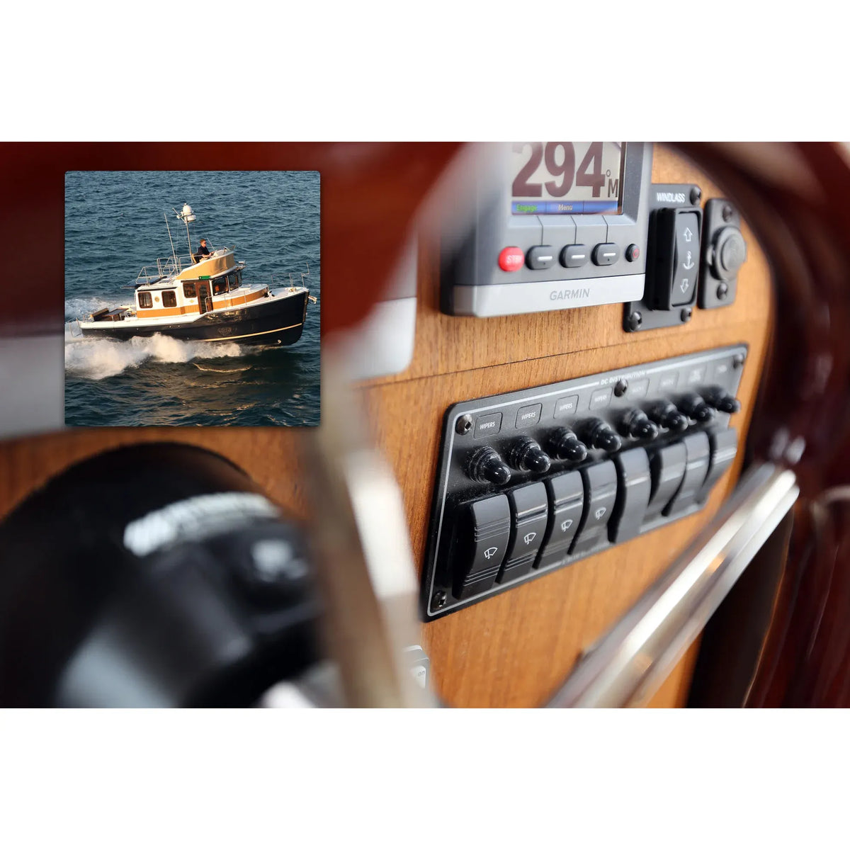 Blue Sea Systems Contura Water Resistant DC Circuit Breaker Panel, 12/24V, IP66 — Quality Boat Parts